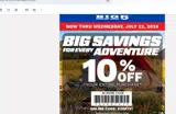 Big 5 Sporting Goods coupon verification screenshot