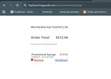 E260524 coupon verification screenshot