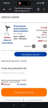 Big 5 Sporting Goods coupon verification screenshot