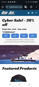 CYBERSALE coupon verification screenshot