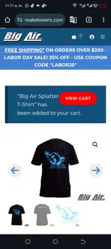 LABOR25 coupon verification screenshot