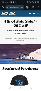 FREEDOM coupon verification screenshot