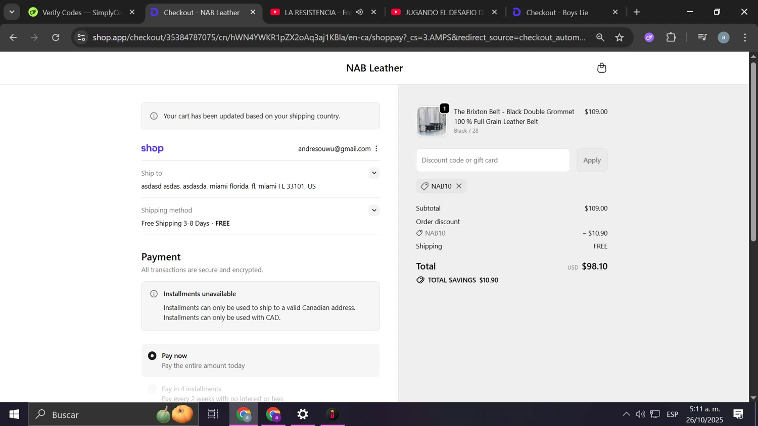 Big Blanket Co discount code screenshot showing code LASTCALL applied at Big Blanket Co checkout page. Uploaded by SimplyCodes community member Anderson on Oct 26, 2025