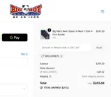 Big Boy Bamboo coupon verification screenshot