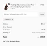 Big Boy Bamboo coupon verification screenshot