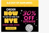 NYE30 coupon verification screenshot