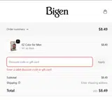 BIGENFRIDAY coupon verification screenshot