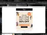 FLASHBOGO50 coupon verification screenshot