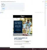 THANKSDAD coupon verification screenshot