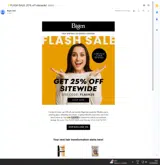 FLASH25 coupon verification screenshot