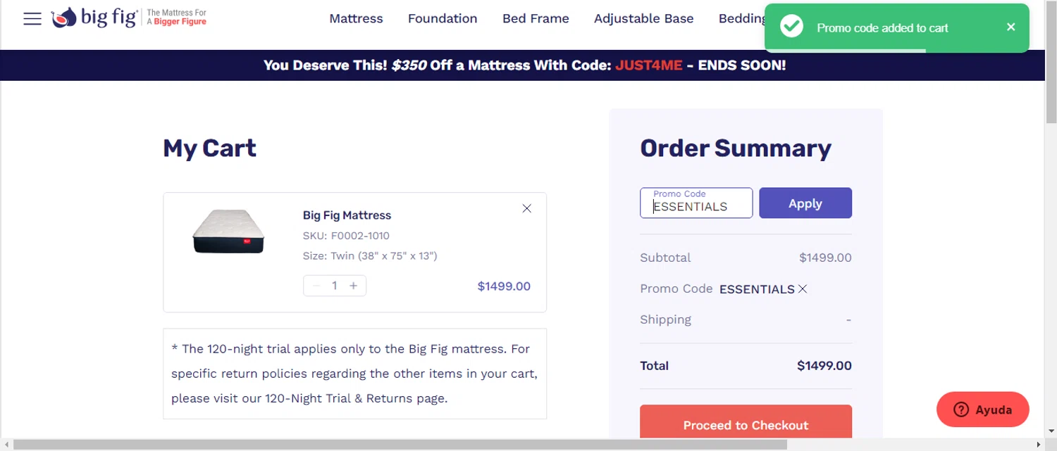 Big Fig Mattress Promo Codes 450 Off September 2024