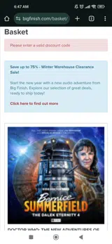 SOLSTICE coupon verification screenshot