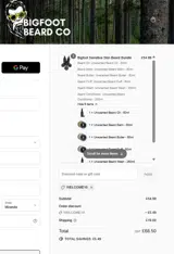 WELCOME10 coupon verification screenshot