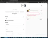 VINYL20 coupon verification screenshot