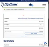 GatorsOnline coupon verification screenshot