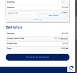 BEON32024 coupon verification screenshot