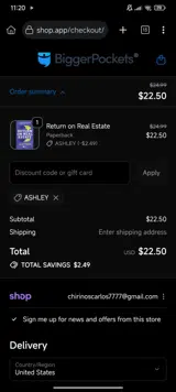 ASHLEY coupon verification screenshot