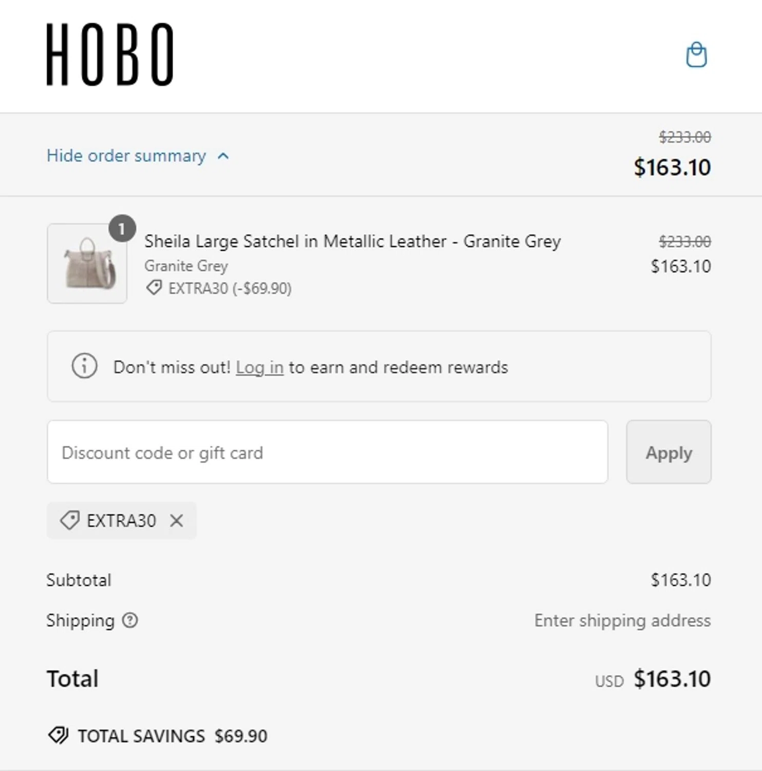 Hobo bags coupon sale