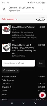 PSHIZZZLE coupon verification screenshot