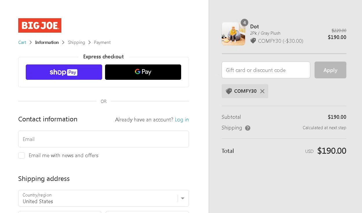 Big Joe Discount Codes 10 Off September 2024