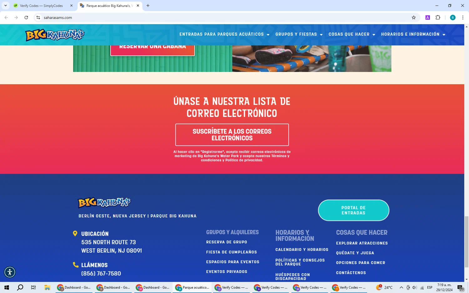 Big Kahuna's promo code screenshot showing code 40OFFBDAY applied at Big Kahuna's checkout page. Uploaded by SimplyCodes community member CleverPilot5845 on Dec 29, 2024