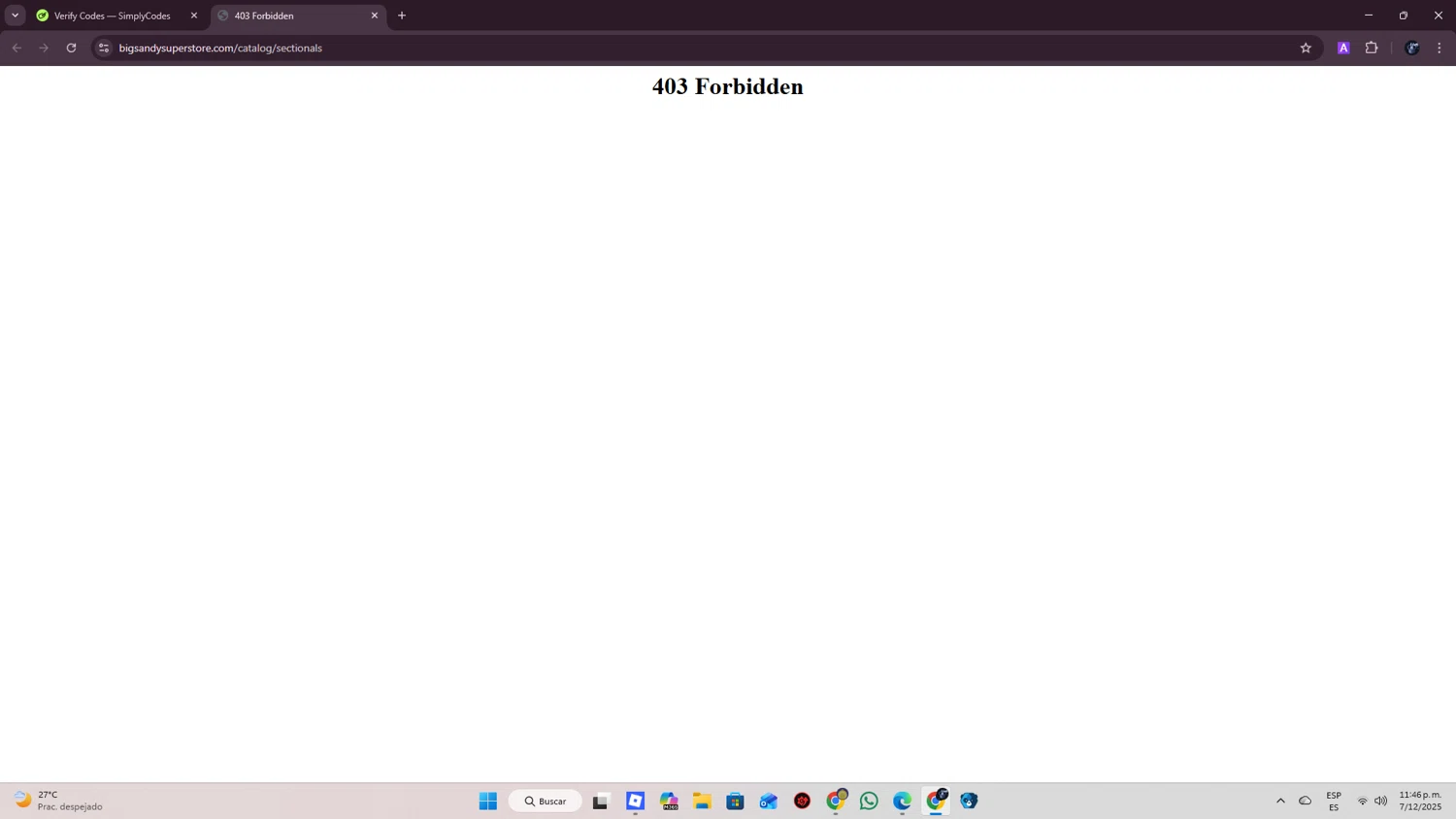 Big Sandy Superstore promo code screenshot showing code BF10 applied at Big Sandy Superstore checkout page. Uploaded by SimplyCodes community member SmartWizard8062 on Dec 8, 2025
