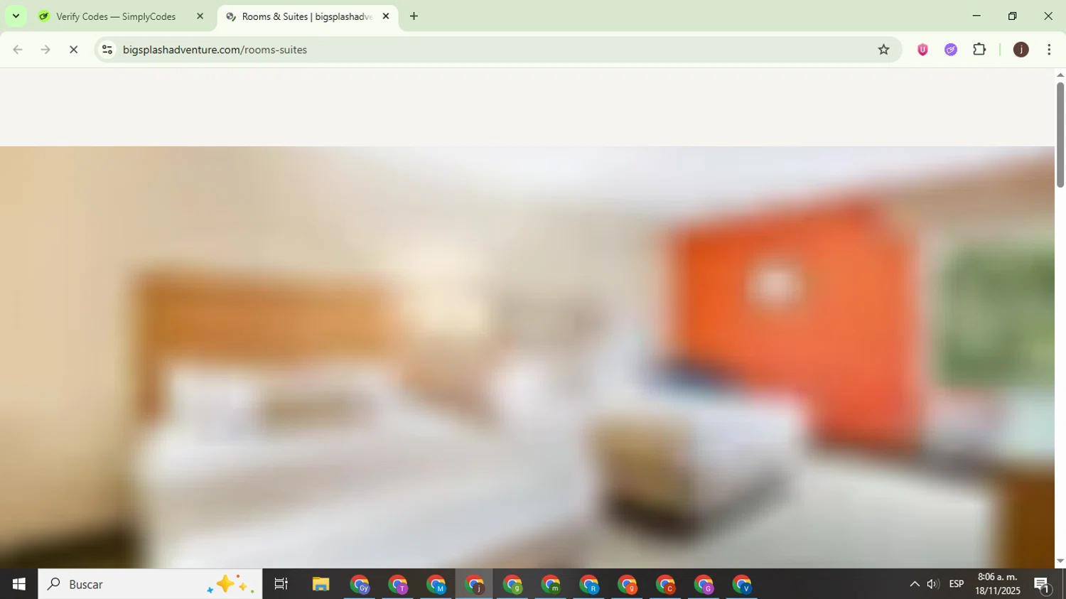 Big Splash discount code screenshot showing code Home26 applied at Big Splash checkout page. Uploaded by SimplyCodes community member WonderEagle9833 on Nov 18, 2025