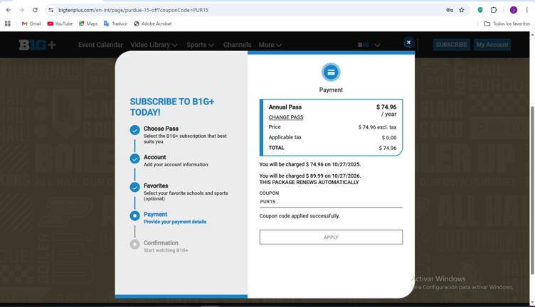 Big Ten Plus Promo Codes - 50% Off (2 Verified) Mar 2026
