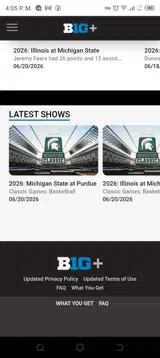 Big Ten Plus coupon verification screenshot