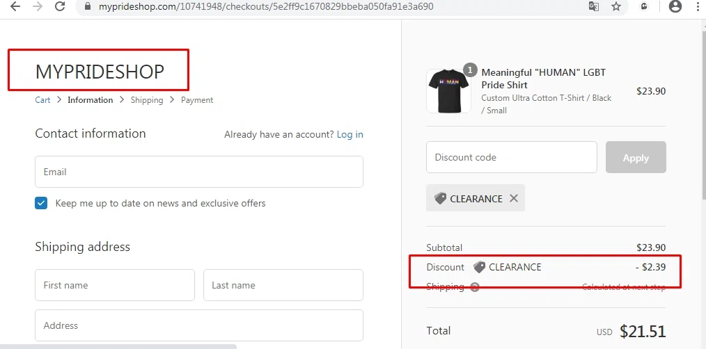 where to use Big Worm Graphix promo code box