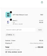 Biird coupon verification screenshot