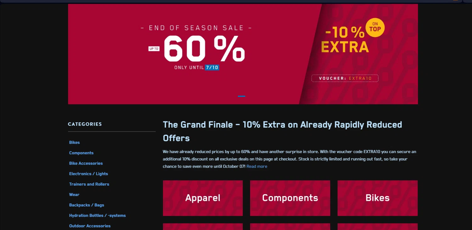 Bike24 checkout page showing Bike24 coupon code box | Screenshot taken by SimplyCodes community member on Oct 30, 2024