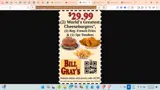 Bill Gray's coupon verification screenshot