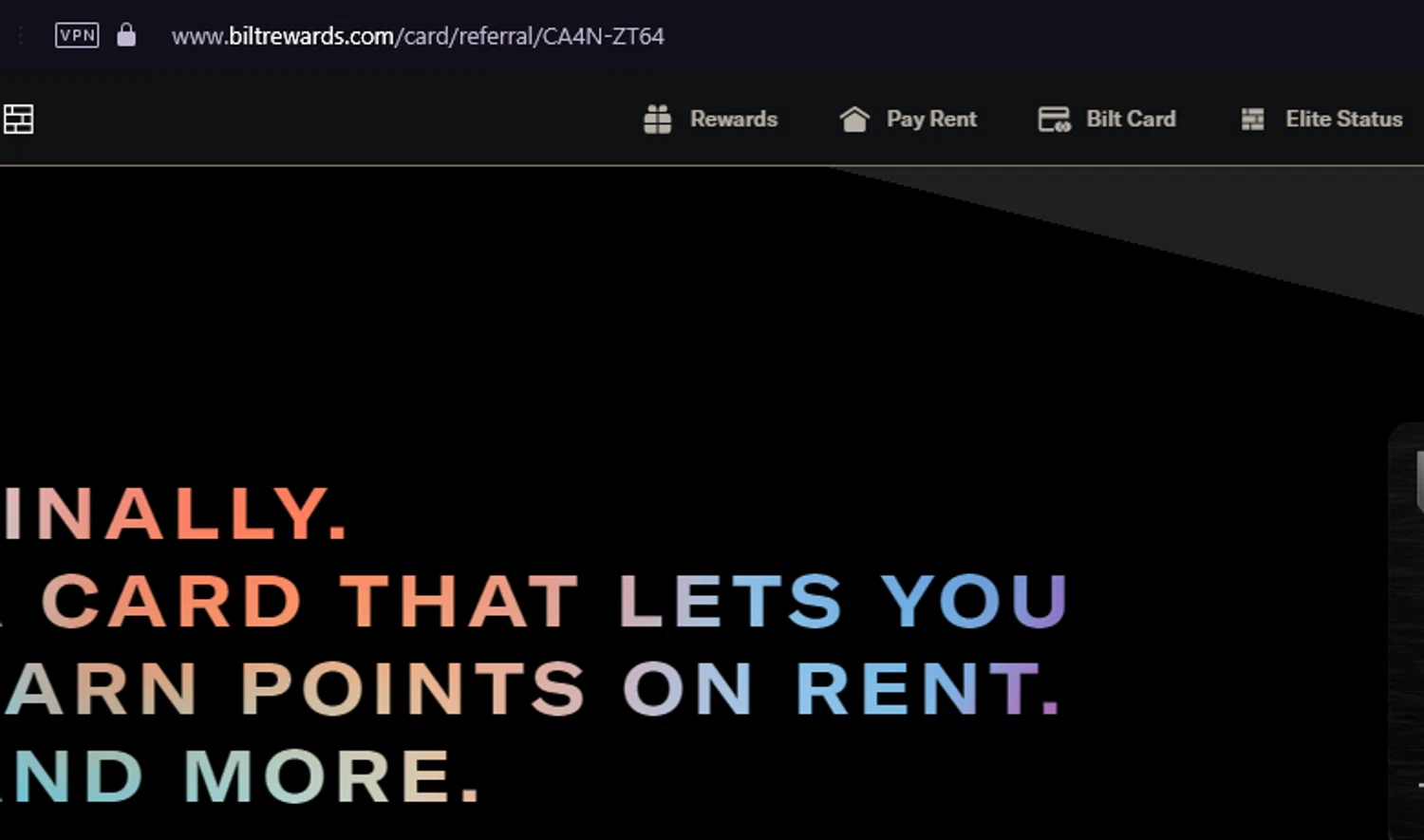 Bilt Rewards checkout page showing Bilt Rewards promo code box | Screenshot taken by SimplyCodes community member on Feb 23, 2024