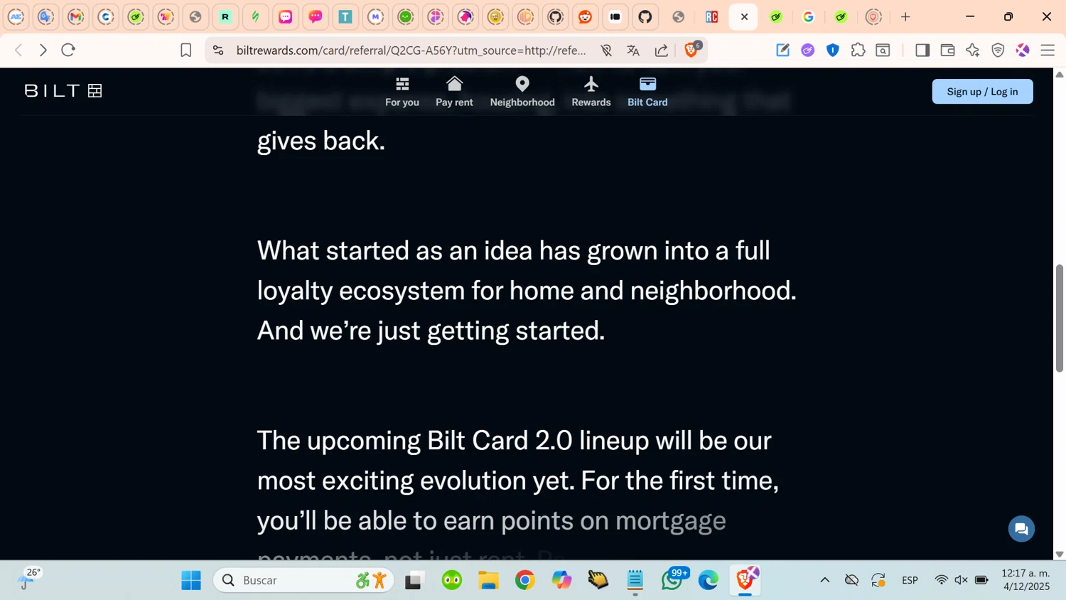 Bilt Rewards promo code screenshot showing code Q2CG-A56Y applied at Bilt Rewards checkout page. Uploaded by SimplyCodes community member cosita on Dec 4, 2025