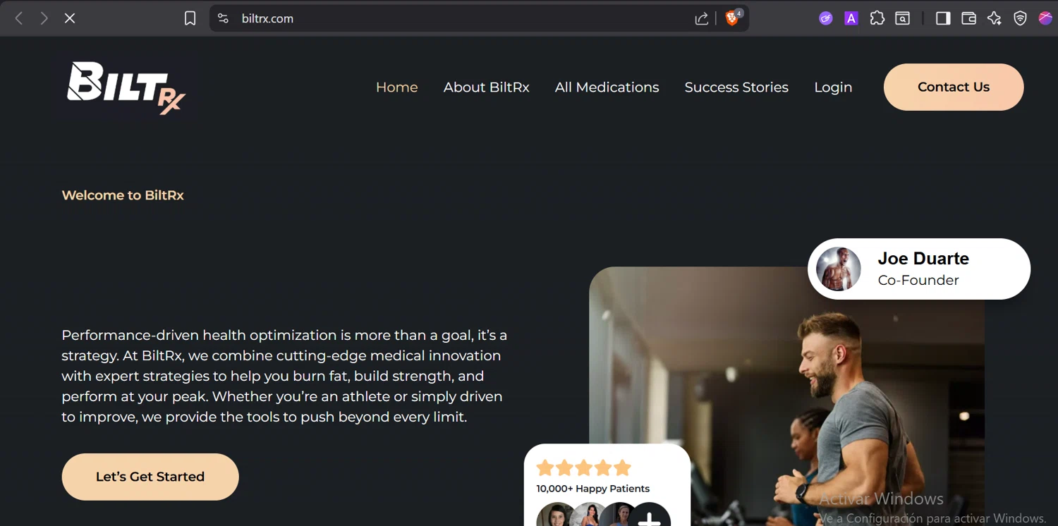 BiltRx promo code screenshot showing code BFCM50%OFF applied at BiltRx checkout page. Uploaded by SimplyCodes community member Trump23 on Dec 18, 2025