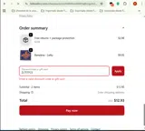 ZL7FTP23 coupon verification screenshot