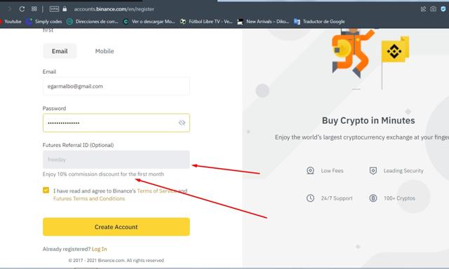 Binance checkout page showing Binance promo code box | Screenshot taken by SimplyCodes community member on Dec 3, 2021