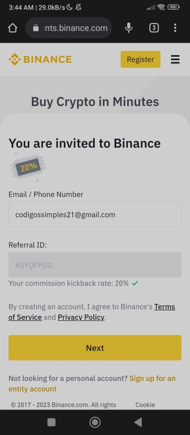 Binance checkout page showing Binance promo code box | Screenshot taken by SimplyCodes community member on Jun 18, 2023