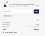 SAVE10OFF coupon verification screenshot