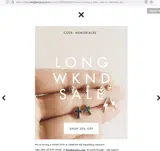 Memorial30 coupon verification screenshot