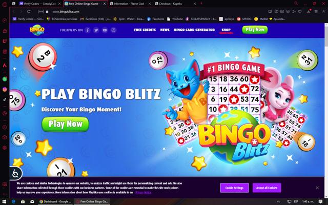 Bingo Blitz checkout page showing Bingo Blitz promo code box | Screenshot taken by SimplyCodes community member on Feb 21, 2024