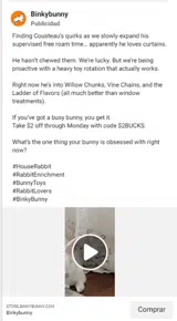 Binkybunny coupon verification screenshot