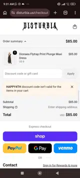 Binkybunny coupon verification screenshot