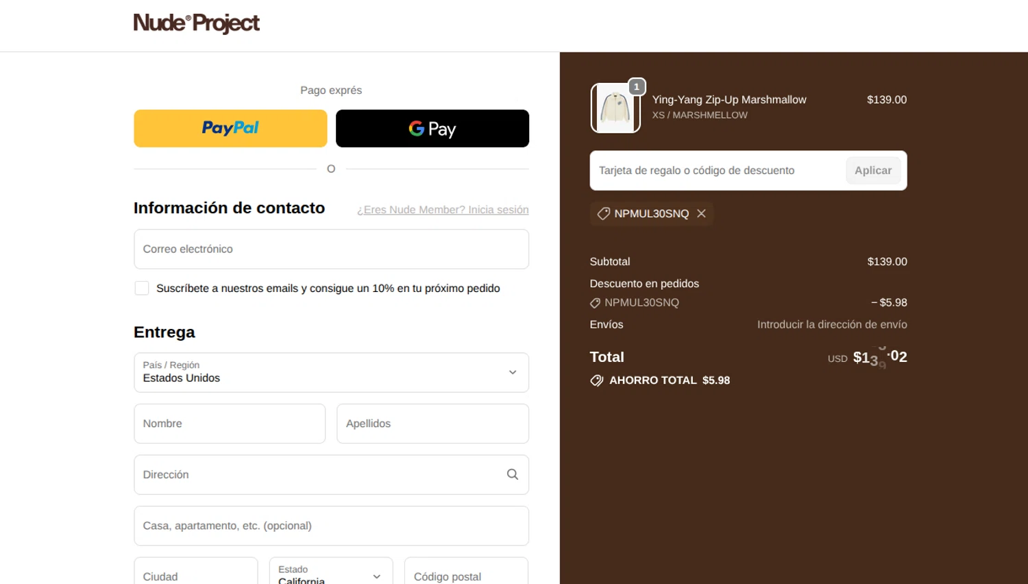 Binkybunny promo code screenshot showing code SUPPORTBB applied at Binkybunny checkout page. Uploaded by SimplyCodes community member CARAJITA on May 6, 2026