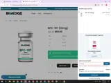 Bio Edge Peptides coupon verification screenshot