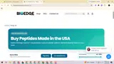 Bio Edge Peptides coupon verification screenshot