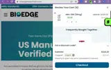 Bio Edge Peptides coupon verification screenshot
