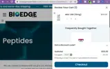 Bio Edge Peptides coupon verification screenshot