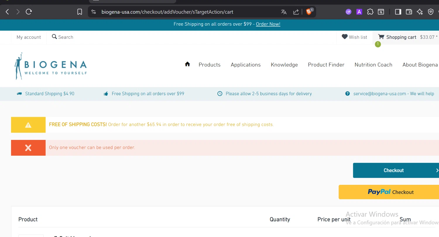 Biogena promo code screenshot showing code HELLO2021 applied at Biogena checkout page. Uploaded by SimplyCodes community member DiaCritics on Nov 23, 2025
